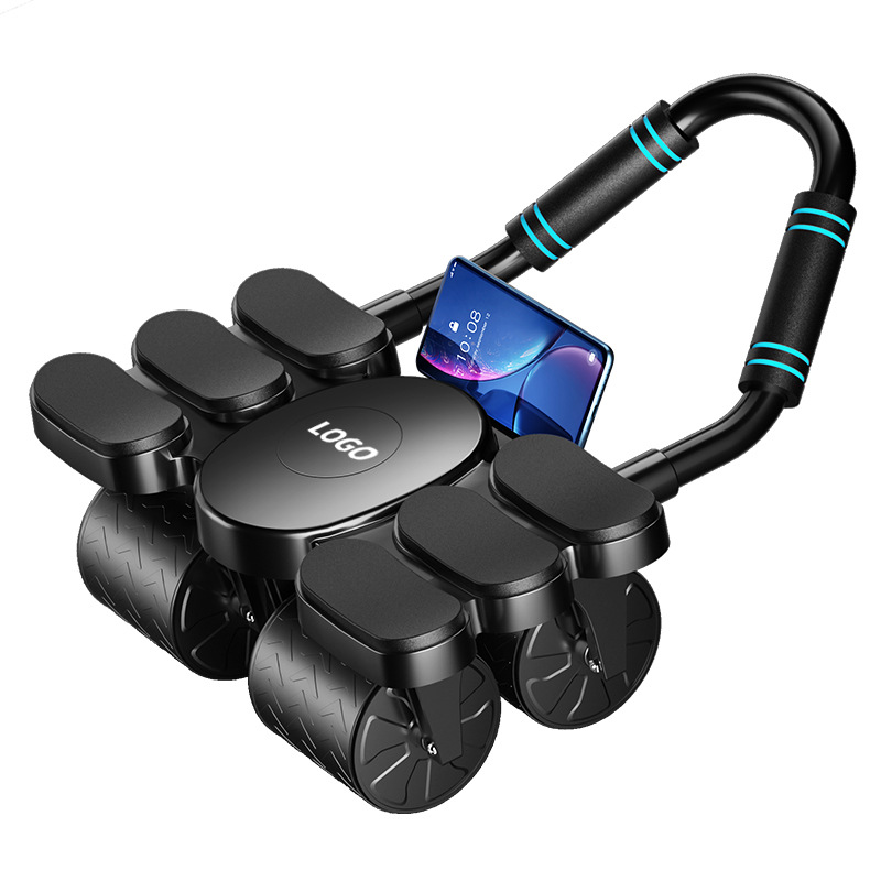 Ab Roller Wheel With Elbow Support - Men's Abs Training Artifact Four Wheels