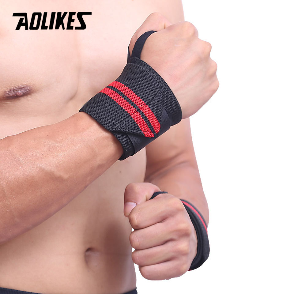 AOLIKES 1 Pair Wristband Wrist - огляд і ціна Wrist Wraps Weightlifting Support