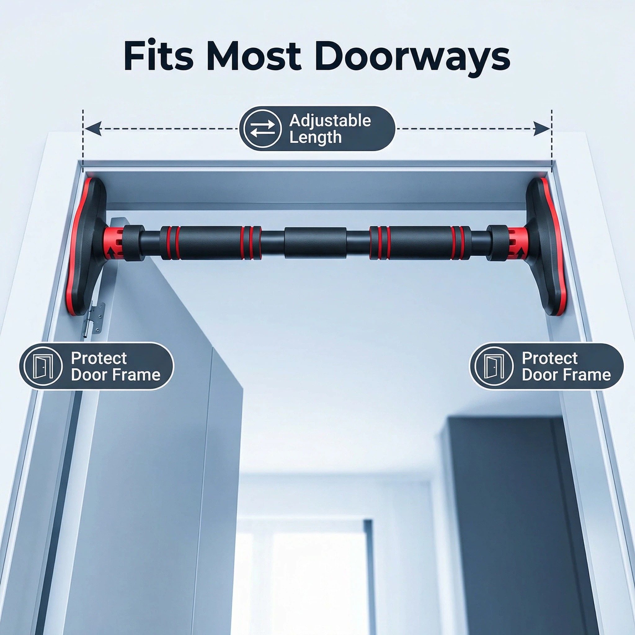 Pull up barMultifunctional Doo - огляд і ціна Door Pull Up Bar No Screw