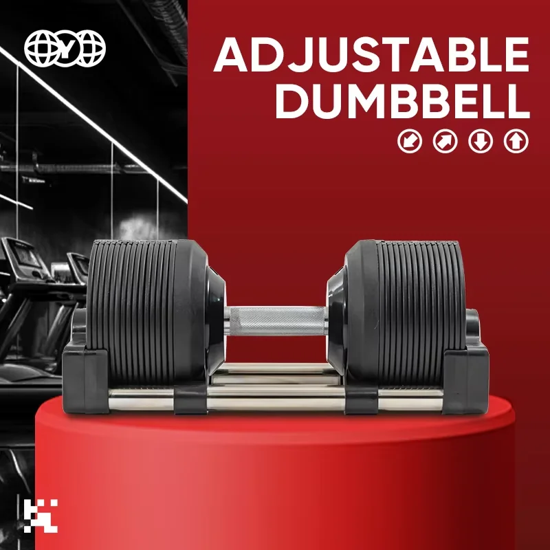 Adjustable Gym Fitness Barbell - огляд і ціна Adjustable Dumbbell Pair 40Kg