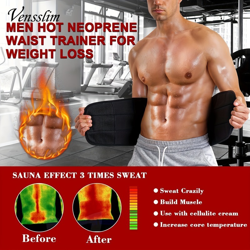 Vensslim Slimming Compression  - огляд і ціна Sweat Waist Trainer Belt Neoprene