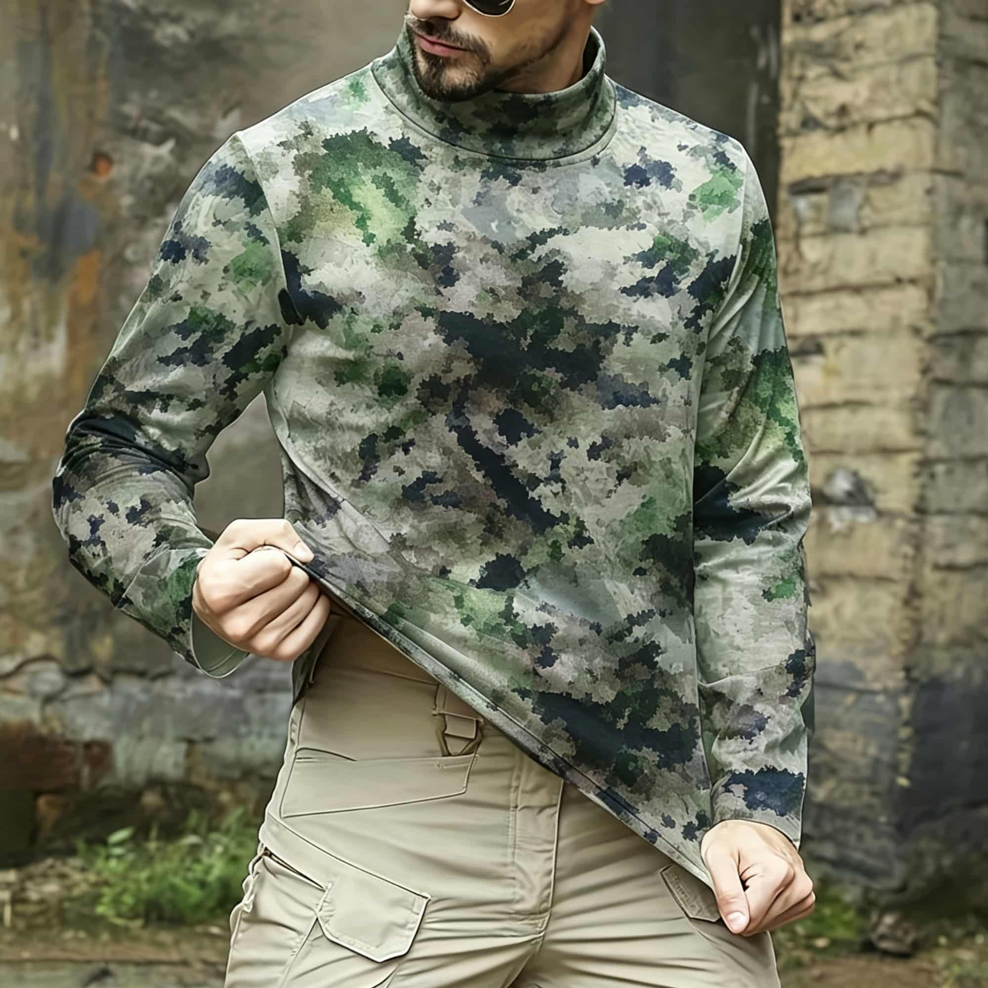 Men Tactical Camouflage Print  - огляд і ціна Hiking