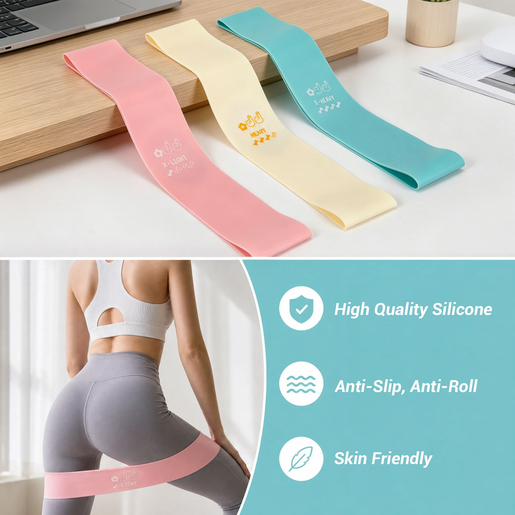 Pilates Training Set, 6-in-1 P - огляд і ціна Pilates Bar Kit With Resistance Bands